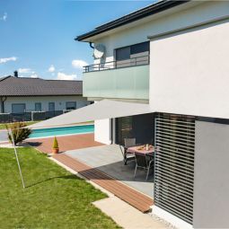 Windhager zonnezeil CANNES crème zonnescherm 5