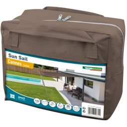 Windhager zonnezeil CANNES taupe zonnescherm 6