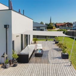 Windhager zonnezeil CANNES crème zonnescherm 6