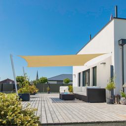 Windhager zonnezeilen CAPRI champagne zonnescherm 3