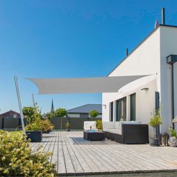 Windhager Zonnezeil CAPRI grijs Zonnescherm 4