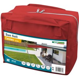 Windhager Zonnezeil CANNES Vierkant baksteenkleur 3
