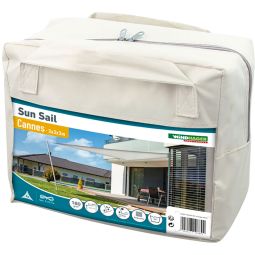 Windhager Zonnezeil CANNES Driehoek wit 3
