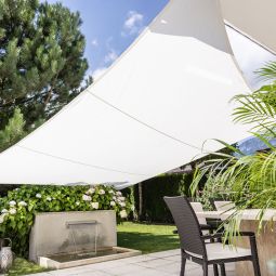 Windhager Zonnezeil CANNES Vierkant wit 4