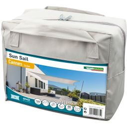Windhager Zonnezeil CANNES rechthoekig wit 3