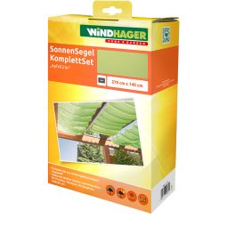 Windhager Seilspantechnik zonnezeil-set 270x140 cm 3