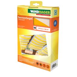 Windhager zonnezeil-spantechniek Geel/Wit 3
