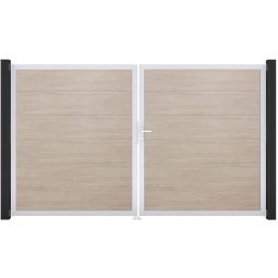 GroJa Doppeltor BasicLine PVC-steekzaun Sheffield 3