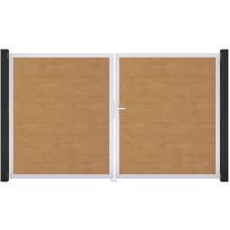 GroJa Doppeltor BasicLine PVC-Steekzaun Asziekte 4