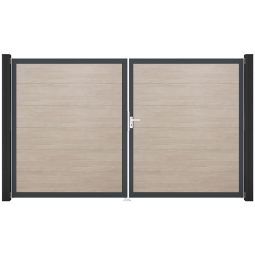 GroJa Doppeltor BasicLine PVC-steekzaun Sheffield 4