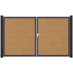 GroJa Doppeltor BasicLine PVC-Steekzaun Asziekte 5