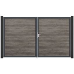 GroJa Doppeltor BasicLine PVC-steekzaun Monument 3