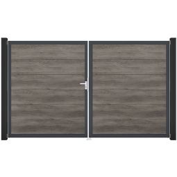 GroJa Doppeltor BasicLine PVC-steekzaun Monument 5