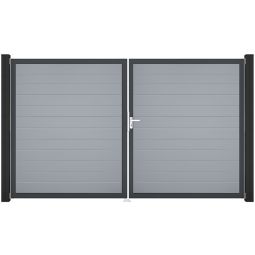 GroJa Doppeltor BasicLine smal PVC-steekzaun 5