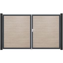 GroJa Doppeltor BasicLine schmal PVC-steekzaun 5