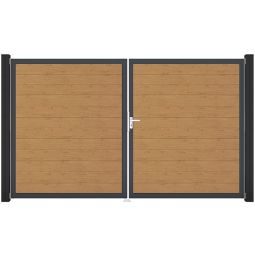 GroJa Doppeltor BasicLine smal PVC-steekzaun 3
