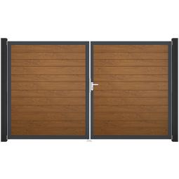 GroJa Doppeltor BasicLine schmal PVC-Steekzaun 3