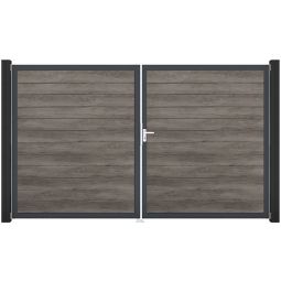 GroJa Doppeltor BasicLine schmal PVC-steekzaun 3