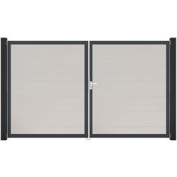 GroJa Doppeltor BasicLine smal PVC-steekzaun 5