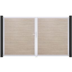 GroJa Doppeltor BasicLine schmal PVC-steekzaun 3