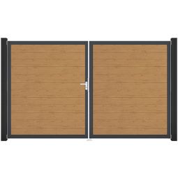 GroJa Doppeltor BasicLine smal PVC-steekzaun 5
