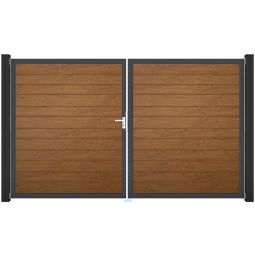 GroJa Doppeltor BasicLine schmal PVC-Steekzaun 5