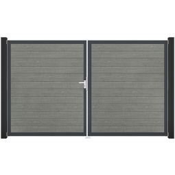 GroJa Doppeltor BasicLine smal PVC-steekzaun 4