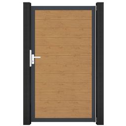 GroJa Enkelpoortelement BasicLine smal PVC-steekzaun 3