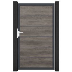 GroJa Einzeltor BasicLine Premium PVC-steekzaun 3