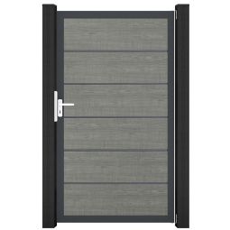 GroJa Einzeltor BasicLine Premium PVC-steekzaun 3