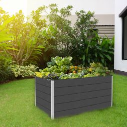 GroJa Solid verhoogde plantenbak Antracietgrijs 5
