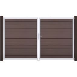 GroJa Doppeltor Solid Steekzaun Terra 4