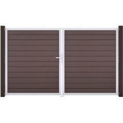 GroJa Doppeltor Solid Steekzaun Terra 3