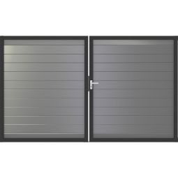GroJa Doppeltor Lumino aluminium steekzaun 3