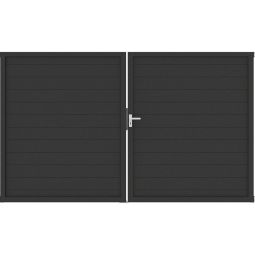 GroJa Doppeltor Lumino Aluminium Steekzaun 3