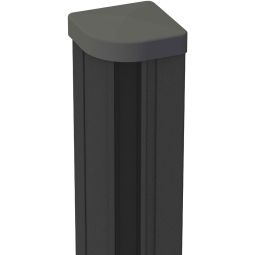 GroJa Variabele Aluminium-Hoekpaal Steekzaun Antraciet 3