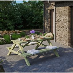 T&J ELLA Picknicktafel rechthoekig 4