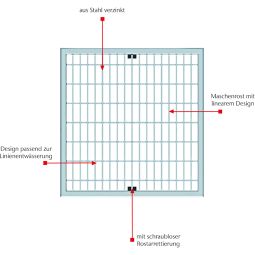 ACO Self XtraPoint roosterhekwerk staal 3