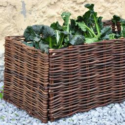 Verhoogde plantenbak uit wilgen 100x40x40cm 6