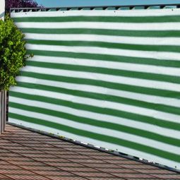 Balkonscherm Groen-Wit 90x300 cm 3