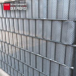 NOOR Schutting Rattan chroom Zichtschermstroken 5