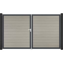 GroJa Doppeltor Solid Steekzaun Bi-Color 5