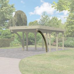 Karibu Inritboog 115x115x2800mm Lijmhout geïmpregneerd 3