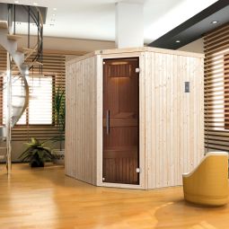 weka Sauna Hoeksauna KIRUNA met 3