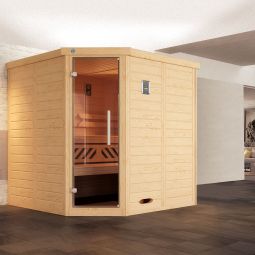 weka Designsauna Hoeksauna KEMI Spar 4