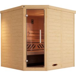 weka Designsauna Hoeksauna KEMI Spar 6