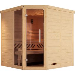 weka Designsauna Hoeksauna KEMI Spar 10