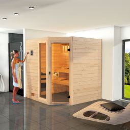 weka Sauna Hoeksauna VALIDA Massief 6