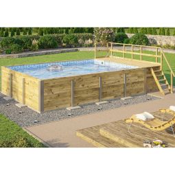 weka Massivholzpool 595 zwembad inclusief 3