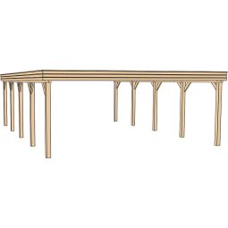 weka dubbelcarport 609 met stalen 4
